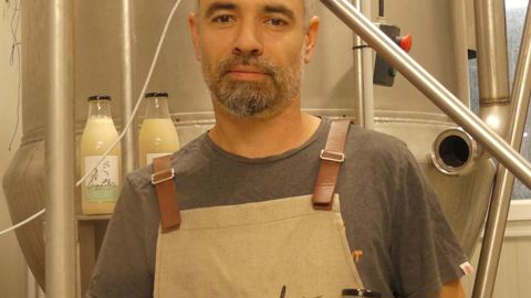 Nicolas Estrade, céréalier et fabricant de boissons végétales Granolèts. Photo: B. Lafeuille